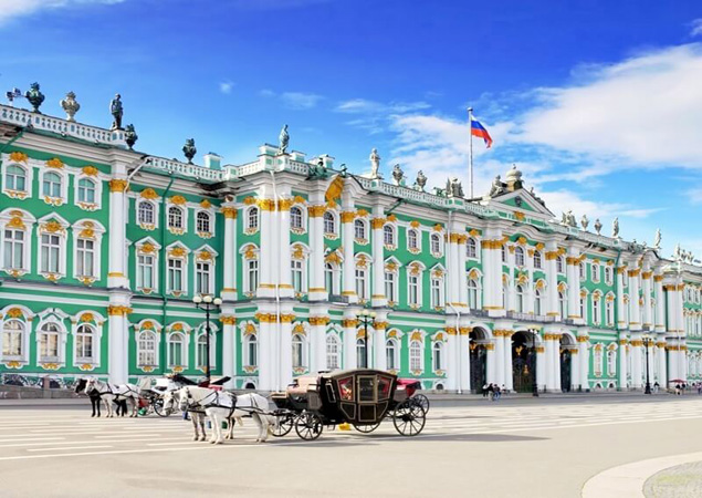 The Hermitage museum in Saint-Petersburg, Russia